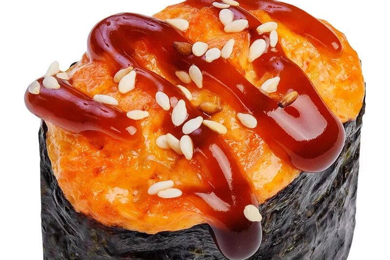 Запечённый гункан спайси угорь