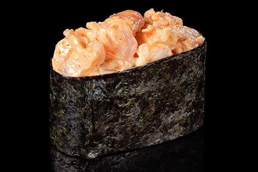 Запечённый гункан креветка