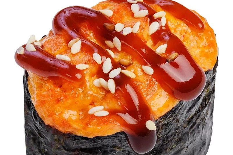 Запечённый гункан спайси мидия 