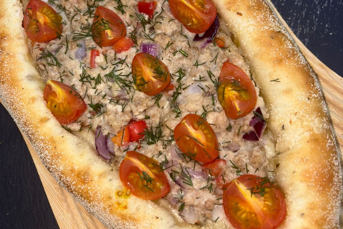Пиде с фаршем курица